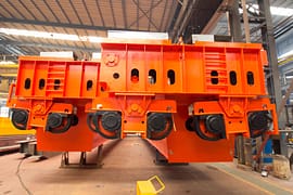 5.Double girder crane end truck on heavy duty crane