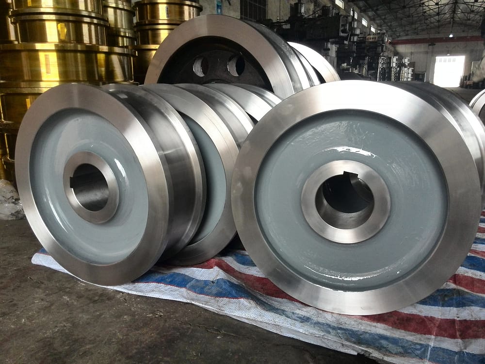 74 Pcs Crane wheels and shafts to Singapore 3