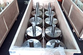 146 Pcs crane wheel exported to US